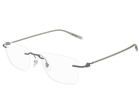 Eyeglasses frame Montblanc Man MB0431O004-SILVER-SILVER-TRANSPARENT53 - MB0431O004-SILVER-SILVER-TRANSPARENT53